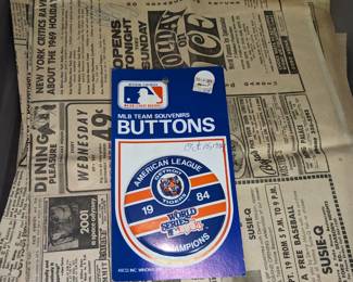 Vintage Detroit Tigers 1984 World Series Champions Memorabilia
