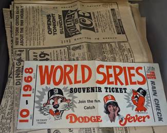 Vintage Detroit Tigers 1984 World Series Champions Memorabilia