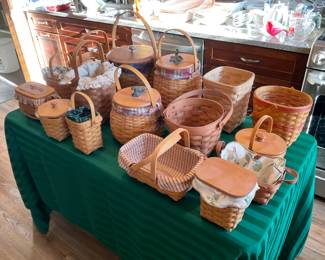 LONGABERGER BASKETS. VERY NICE COLLECTION