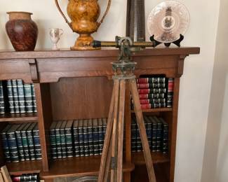 THE BOOK CASE IS NOT FOR SALE. THE THE BOOKS ARE AND THE VINTAGE TRANSIT