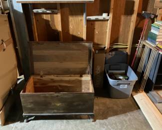 OLD WOOD CEADER CHEST