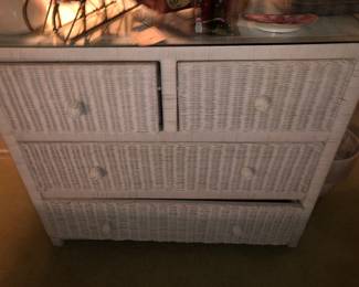 Vin]tage 4 piece set Wicker Boho Style. $1,200. obo