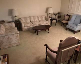 Contemporary Couch and Love Seat