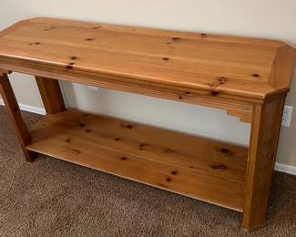 Knotty Pine Sofa Table