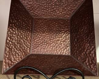 Metal Decorative Tray, Metal Stand