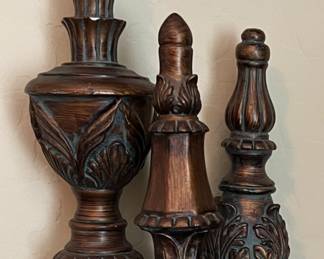 Set/3 Small Finials