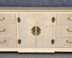 20th Century American of Martinsville burlwood 6 Drawer 2 Door Dresser Asian Inspired
