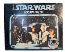 1977 Kenner UNOPENED Star Wars Jigsaw Puzzle 1000 Pieces Aboard The Millennium Falcon
