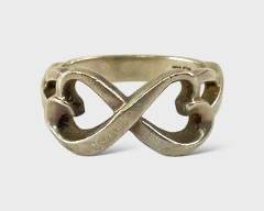 Tiffany & Co Sterling Silver Bow Ring Size 9
