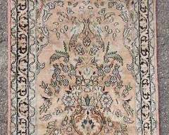 Lovely Vintage Persian Hand Knotted Silk Blend Tree of Life Area Rug
