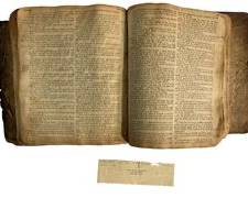 Antique 1700s Scottish English Bible
