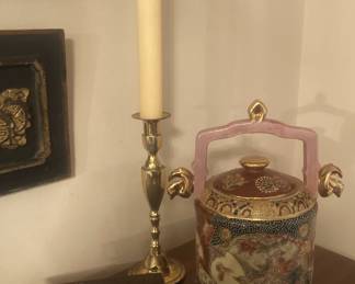 Antique biscuit barrel