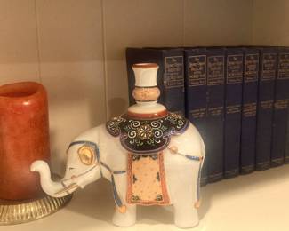 Elephant candle holder