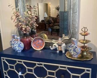 Unique buffet/cabinet; mirror