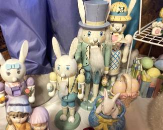 Easter bunny nutcrackers