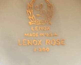 Lenox china - "Lenox Rose" - Made in the USA