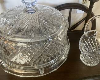 Vintage crystal plate