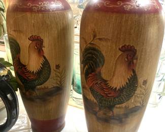 Rooster vases