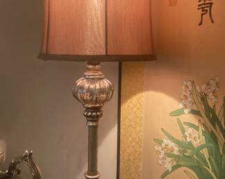 One of two matching lamps