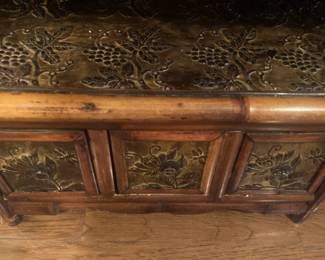Ornately carved chest