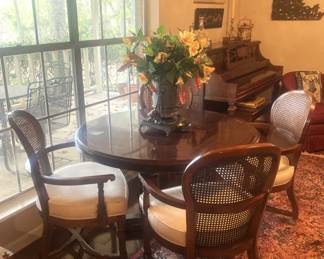 Game table and chairs