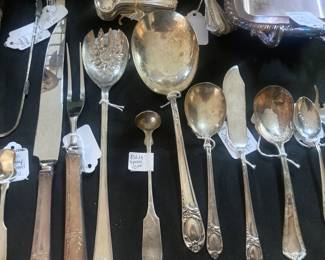 Sterling an silverplate serving pieces