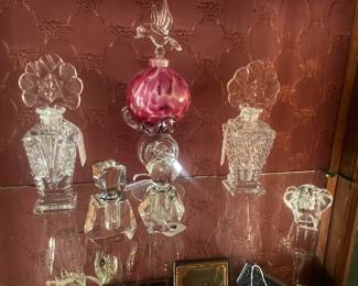 Antique perfume bottles
