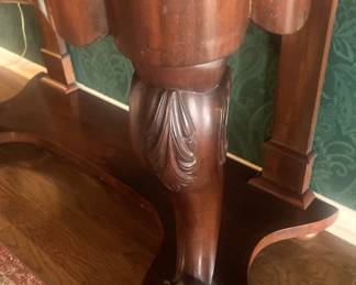 Carefully carved legs