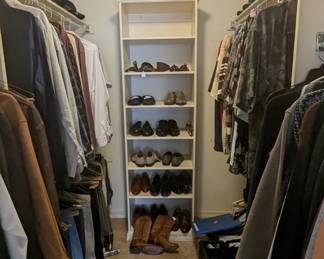 closet full of men clothes