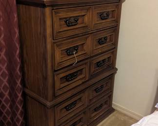vintage wood dresser