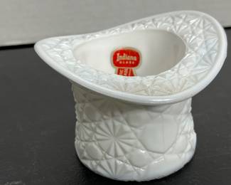 Vintage Decor Ceramic Cake Dish, Milk Glass, Wood