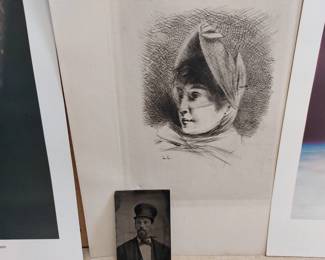 Etching, Tin type, Apollo Photos, Map of Newark