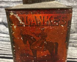 Vintage Blanke's mojav coffee tin