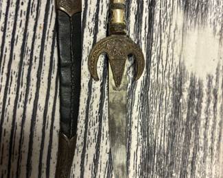 Vintage souvenir du Maroc dagger/letter opener, great condition with sheath