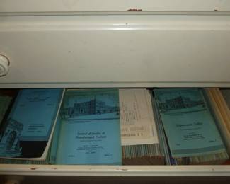 drawer full of pamphlets