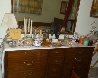 mid century dresser & mirror