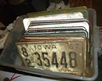 Vintage license plates