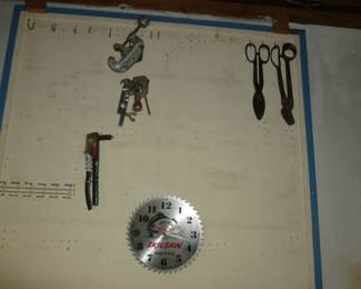 few tools & clock