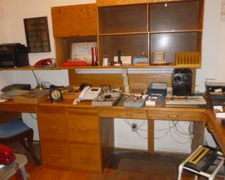 computer desk & office stuff