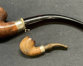 Lot 2 Vintage Wellington WDC Wood Pipes
