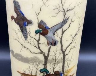 BACOVA GUILD Signed G B Gilmore Duck Motif Vessel
