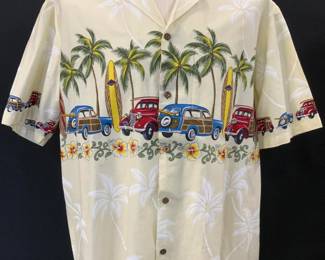 Winnie Fashion Mens Hawaiian Cotton Shirt, Hawaii
