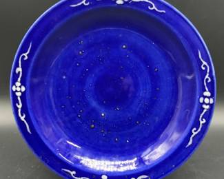 Antique Chinese Blue Glazed Porcelain Dish
