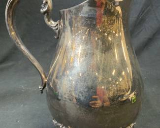 INTERNATIONAL SILVER CO Footed Silverplate Pitcher
