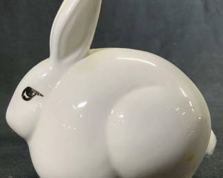 Vintage Hand Painted Porcelain Rabbit Figure
