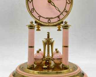 Vintage Schatz Pink Anniversary Clock, Germany
