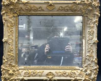 Vintage French Style Framed Wall Mirror
