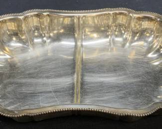 Vintage Silver Plated Divided Serving Dish
