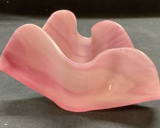 Salli Alaska Pink Handkerchief Glass Bowl

