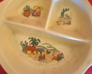 vintage kid's plate